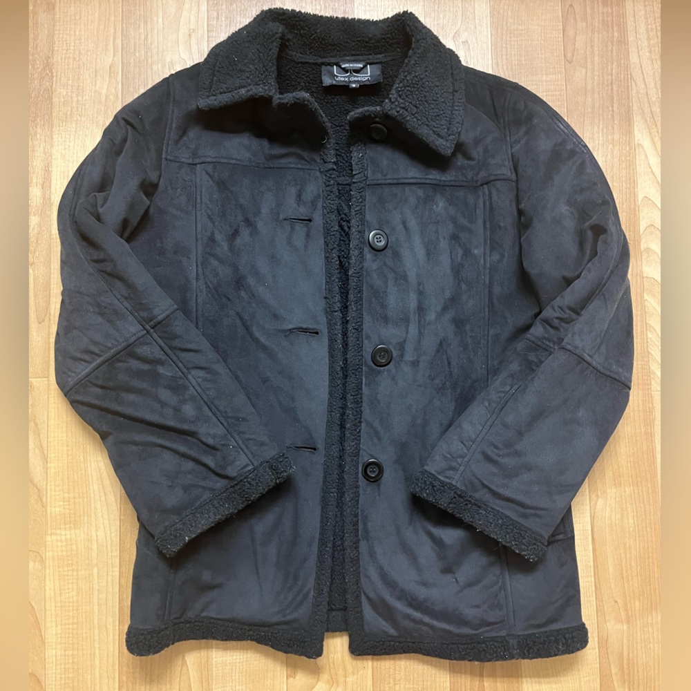 Oversized women’s sherpa jacket